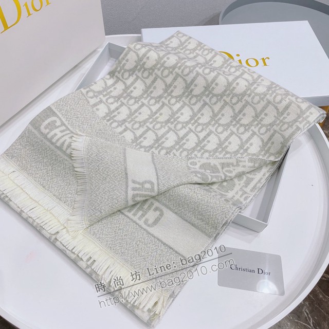 Dior秋冬新款披肩圍巾 迪奧2021新款羊絨混紡女士圍巾  mmj1006